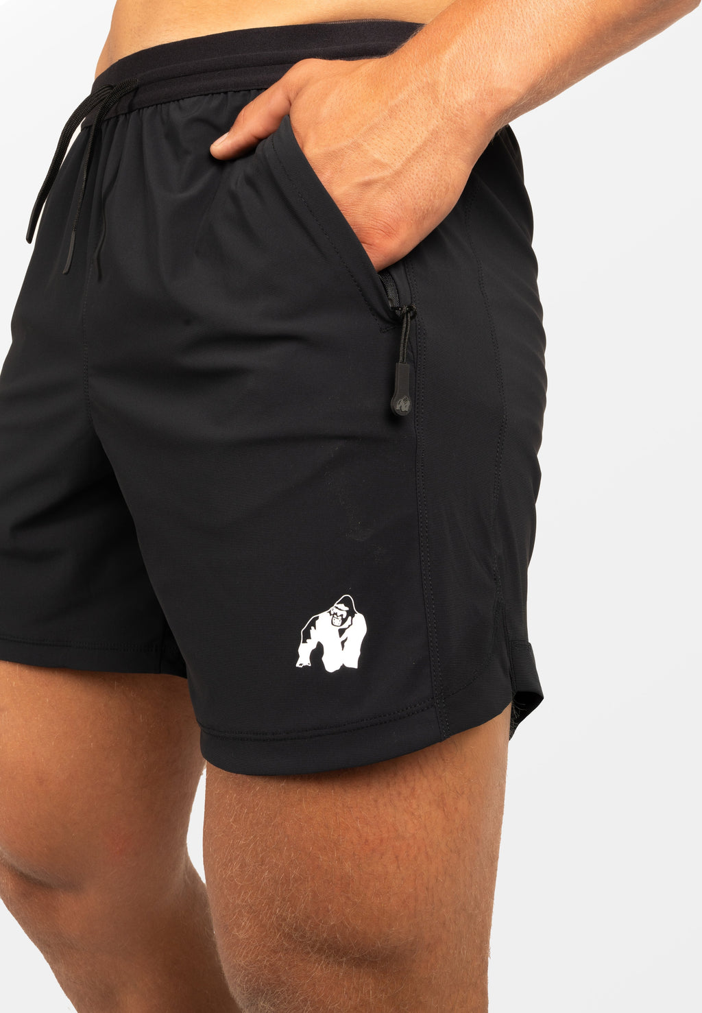 Gorilla Wear Colton Korte Broek - Zwart - Detail