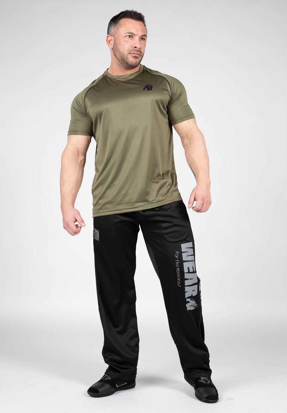 Gorilla Wear Performance T-Shirt - Legergroen - Detail