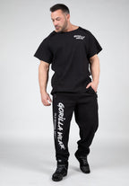 Gorilla Wear Augustine Old School Work Out Top - Zwart - Detail