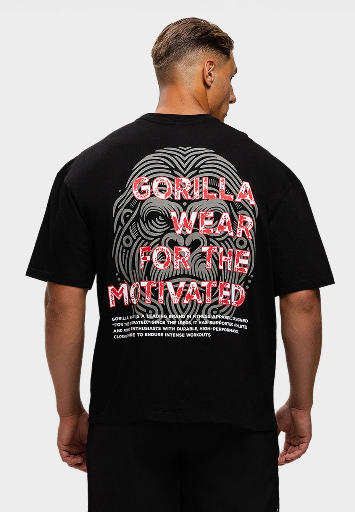 Gorilla Wear Macon Oversized T-shirt - Zwart - Detail
