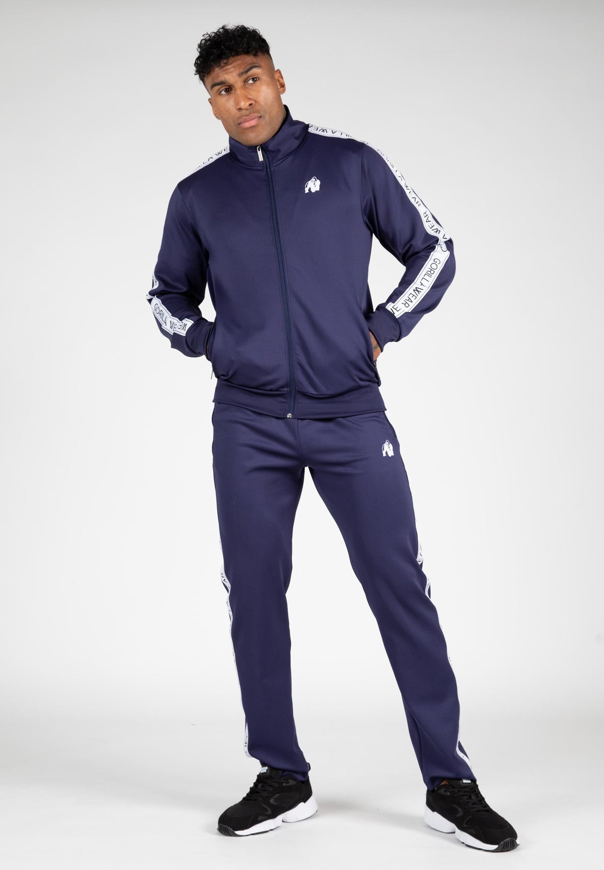 Gorilla Wear Delaware Trainingsjas - Marineblauw - Detail