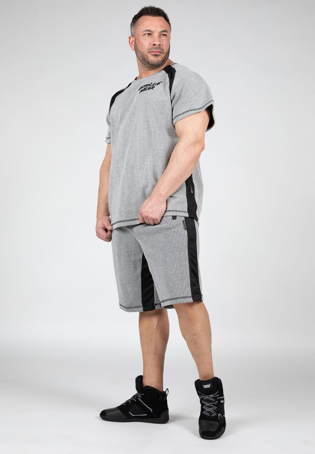 Gorilla Wear Augustine Old School Shorts - Grijs - Detail
