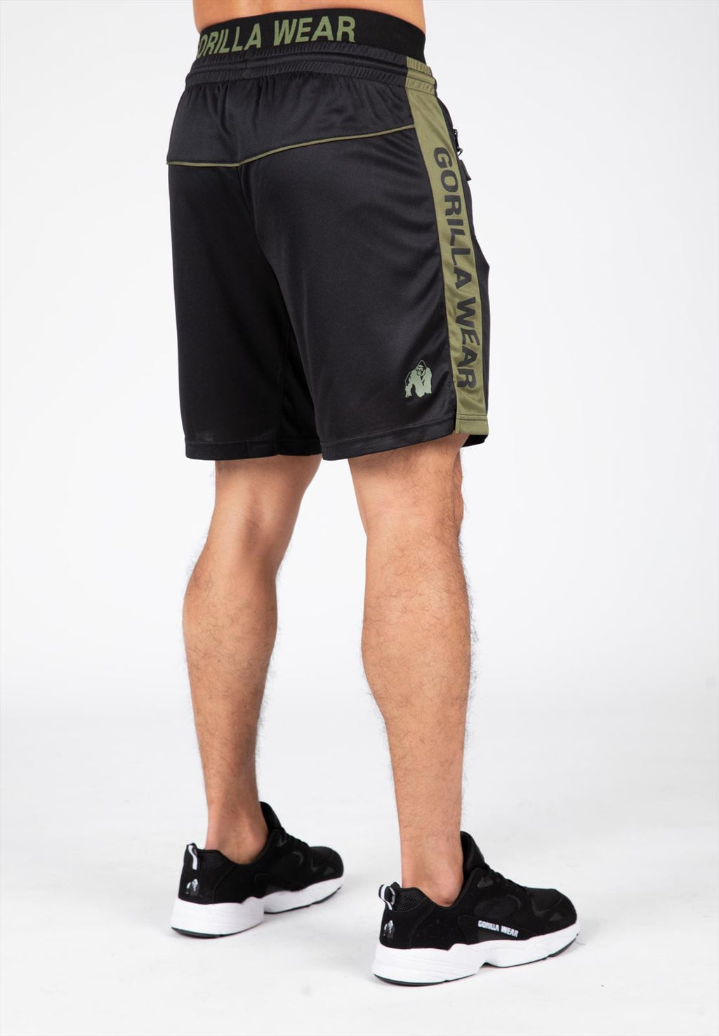 Gorilla Wear Atlanta Shorts - Zwart/Groen - Detail