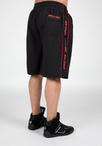 Gorilla Wear Buffalo Old School Workout Shorts - Zwart/Rood - Detail