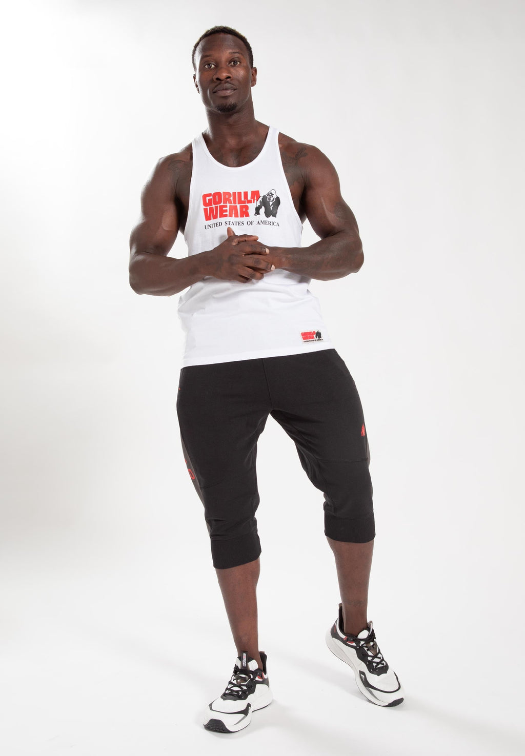 Gorilla Wear Thompson 3/4 Joggingbroek - Zwart - Detail