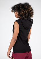 Gorilla Wear Virginia Mouwloze Hoodie - Zwart - Detail