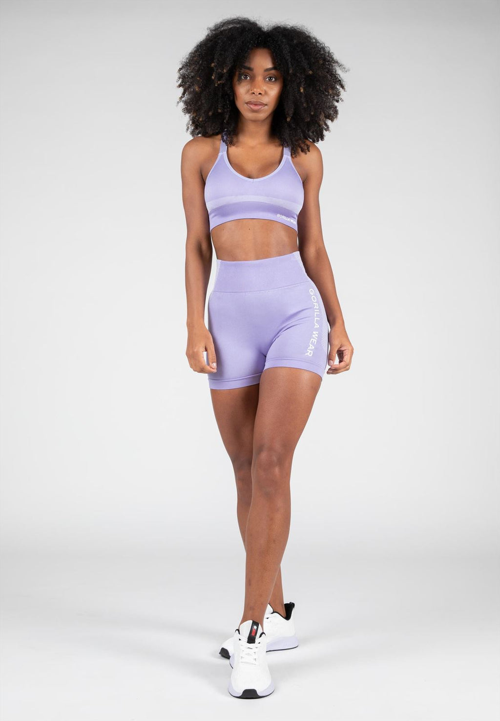 Gorilla Wear Selah Seamless Sportbeha - Lila - Detail