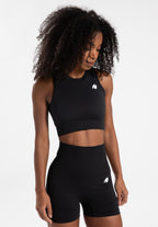 Gorilla Wear Olivia Seamless Crop Top - Zwart - Detail