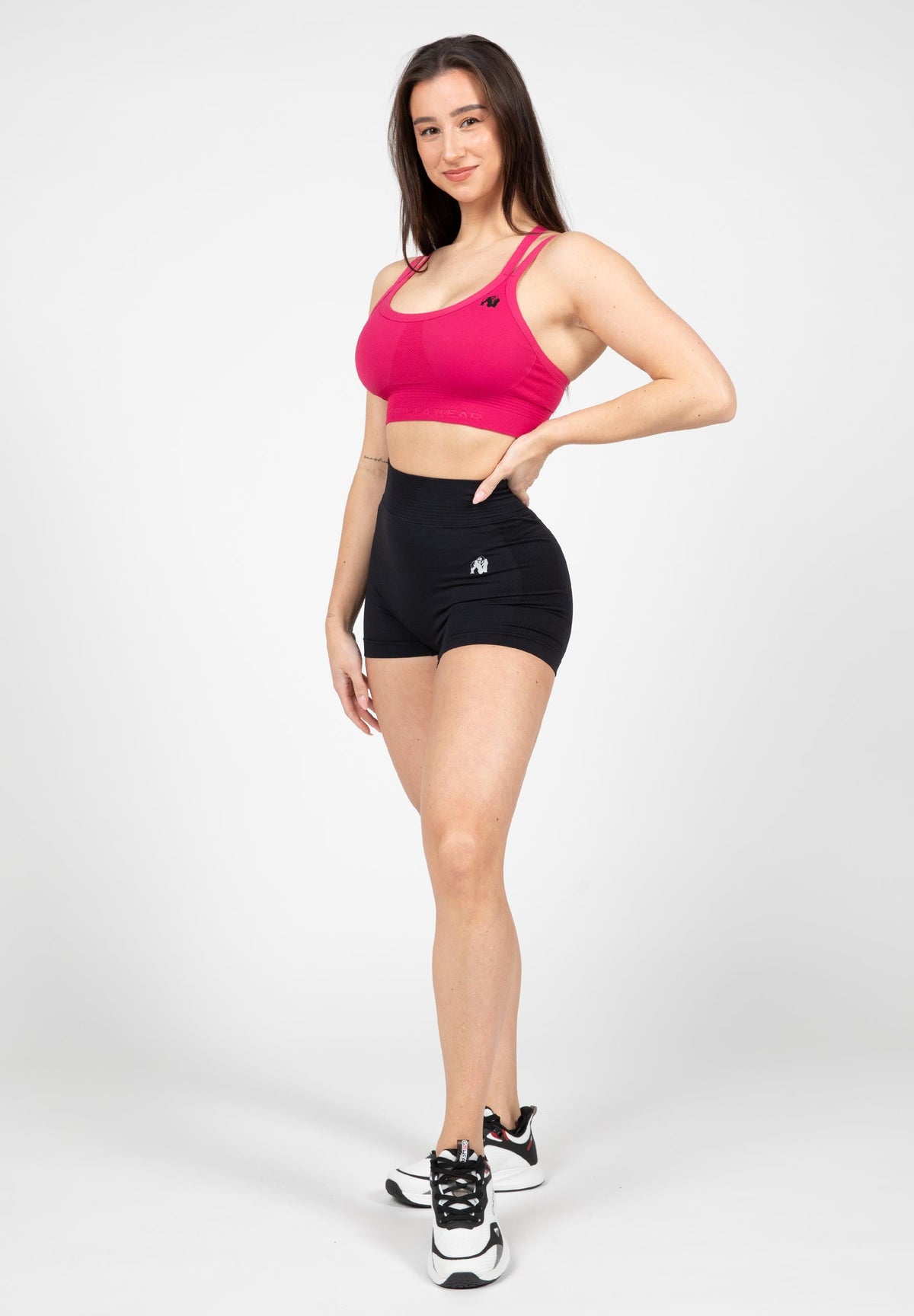 Gorilla Wear Whitney Seamless Sportbeha - Roze - Detail
