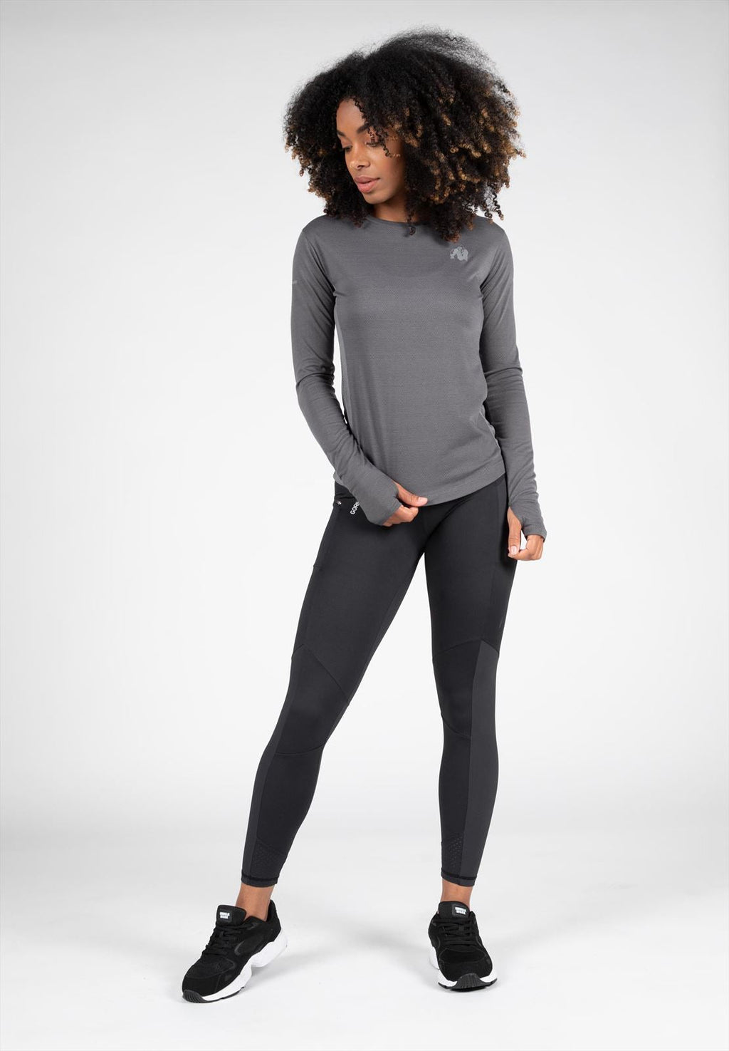 Gorilla Wear Raleigh Longsleeve - Grijs - Detail