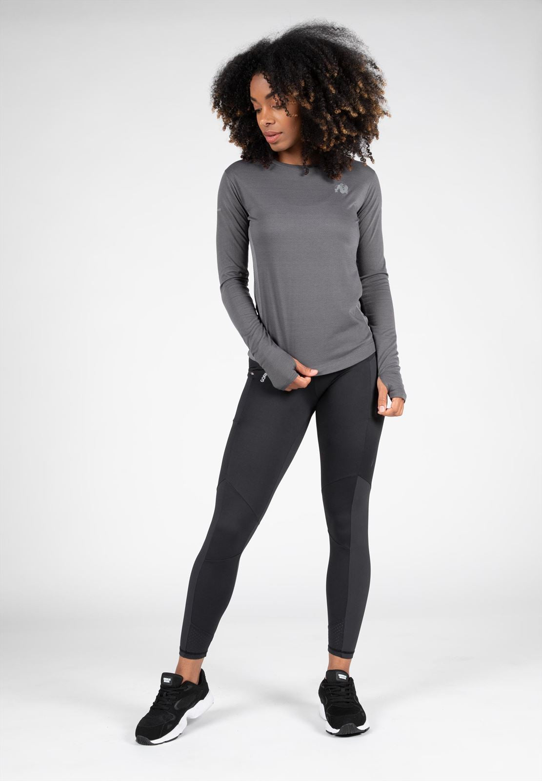 Gorilla Wear Raleigh Longsleeve - Grijs - Detail
