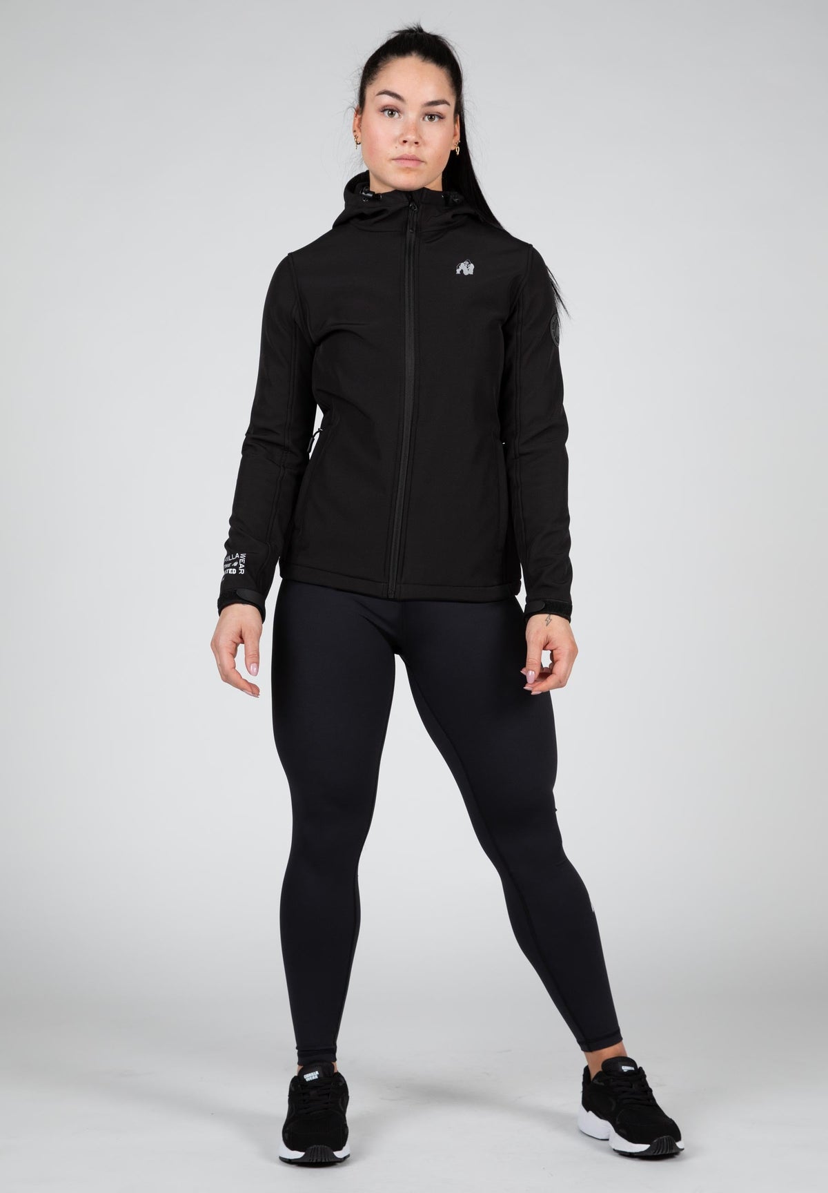 Gorilla Wear Mina Softshell Jas - Zwart - Detail