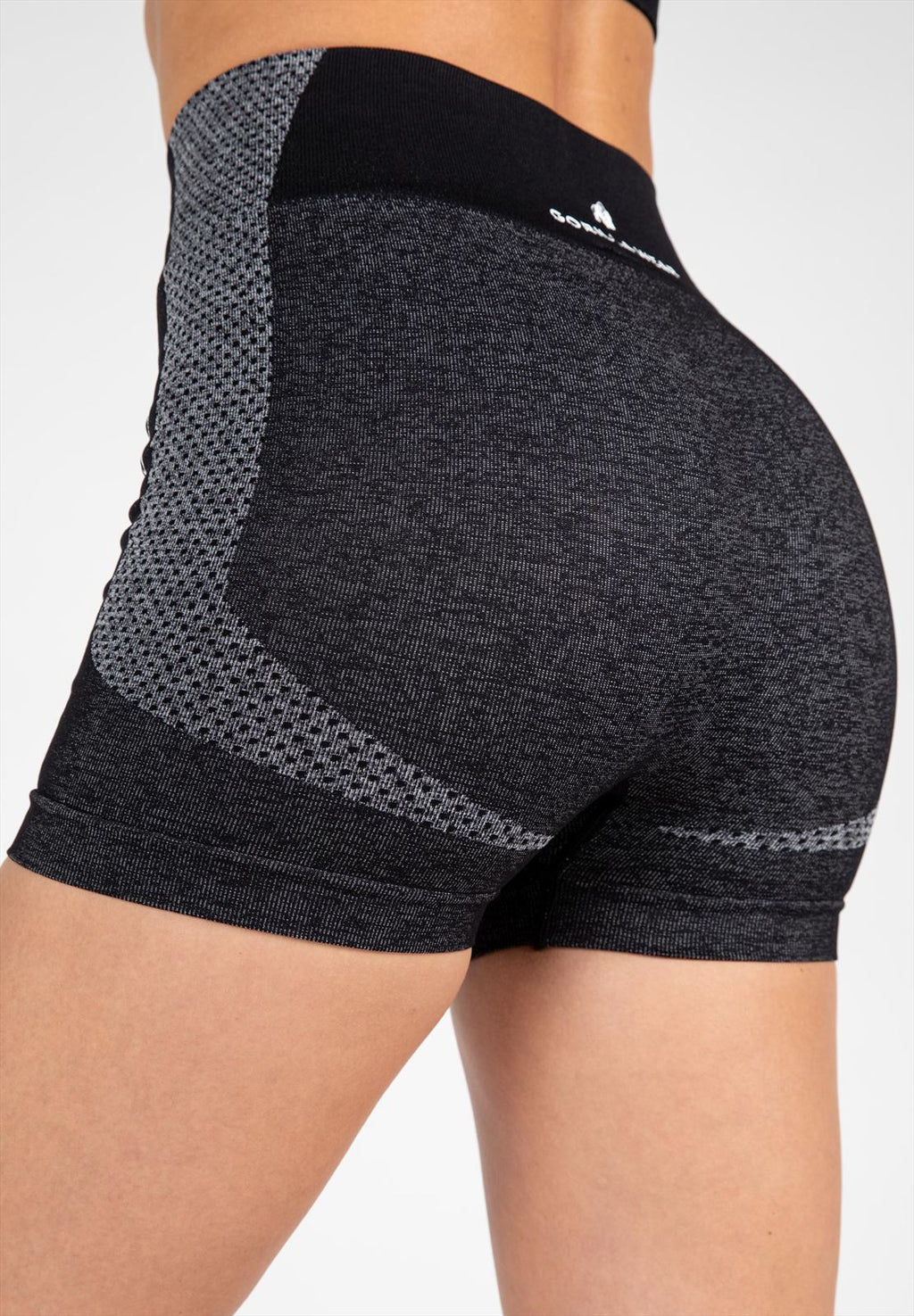 Gorilla Wear Selah Seamless Shorts - Zwart - Detail