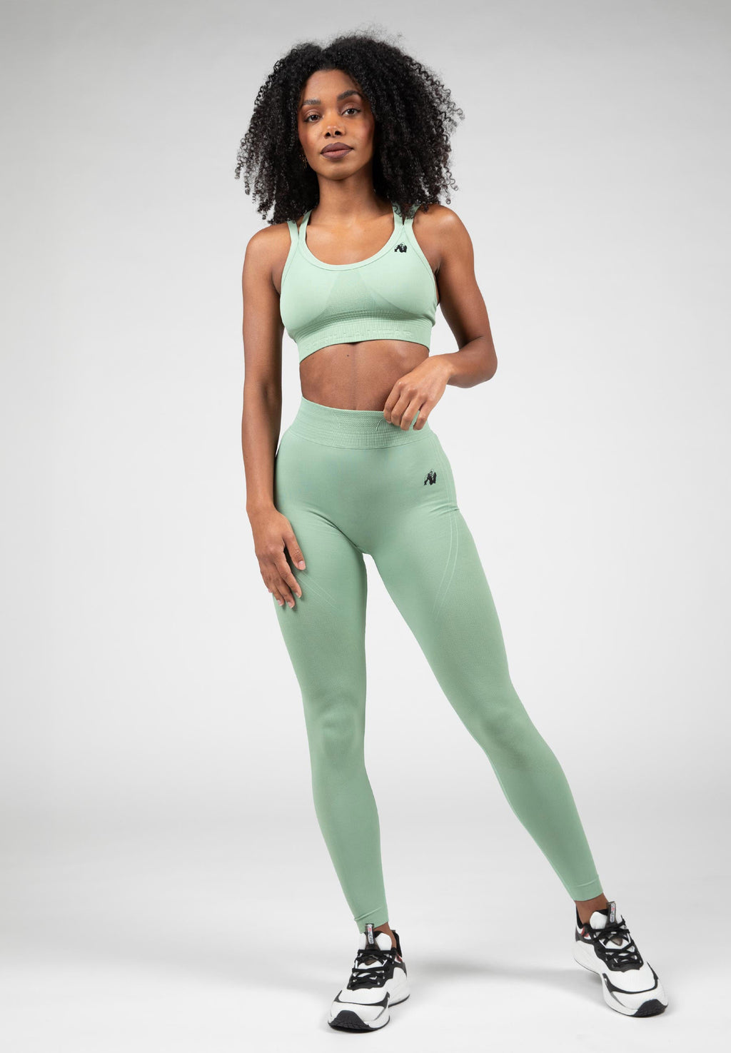 Gorilla Wear Whitney Seamless Leggings - Groen - Detail