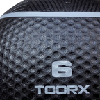 Toorx Fitness Medicine Ball - Zwart/Rood - 5 kg - Detail