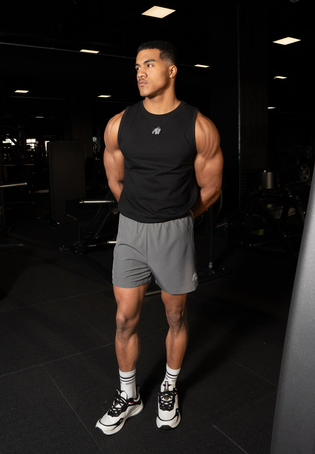 Gorilla Wear Belfort Tank Top - Zwart - Detail