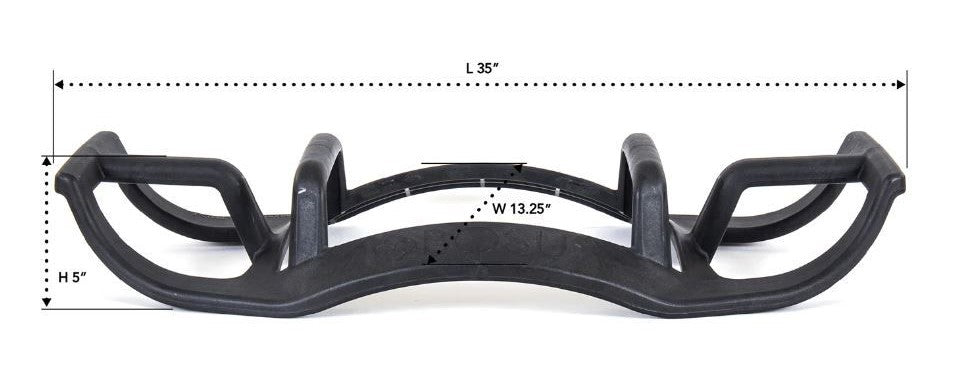 Bosu Helm / Push-Up Bar - Zwart - Detail
