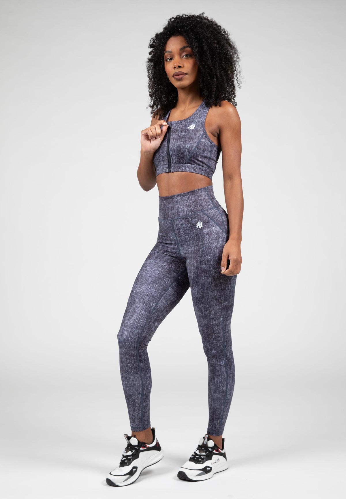 Gorilla Wear Camilla Legging - Denim Blauw - Detail
