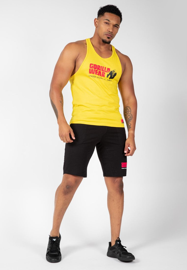 Gorilla Wear Classic Tank Top - Geel - Detail