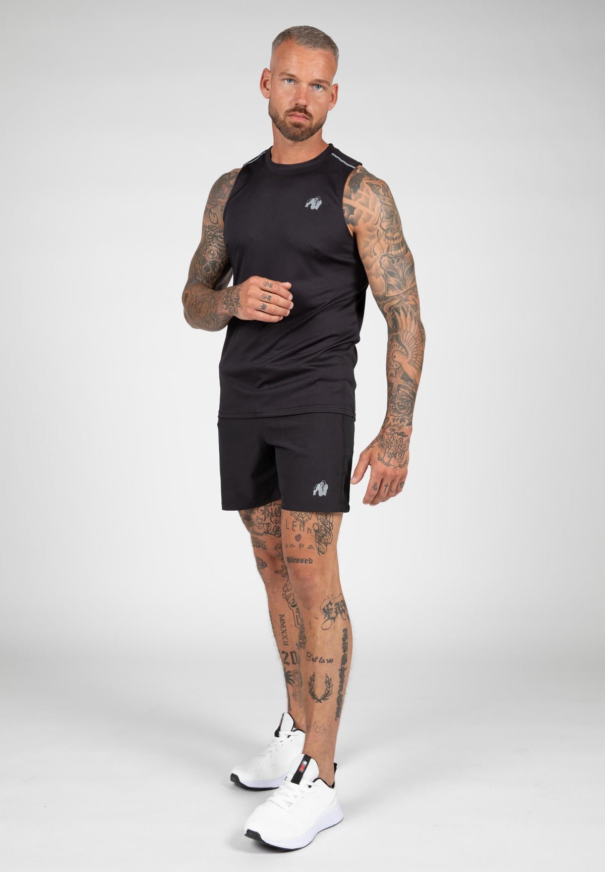 Gorilla Wear Easton Tank Top - Zwart - Detail