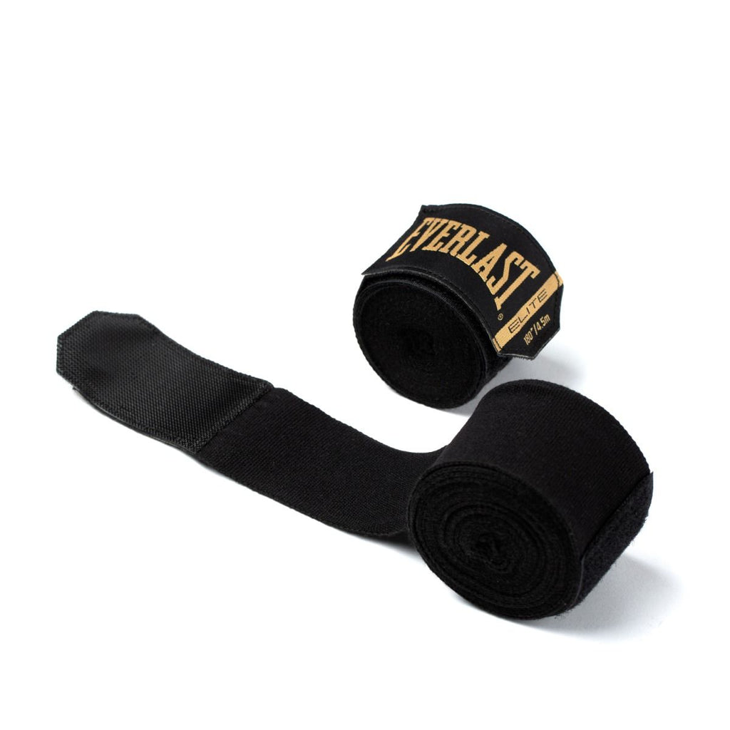 Everlast Elite Hand Wraps - Zwart - 457 cm - Detail