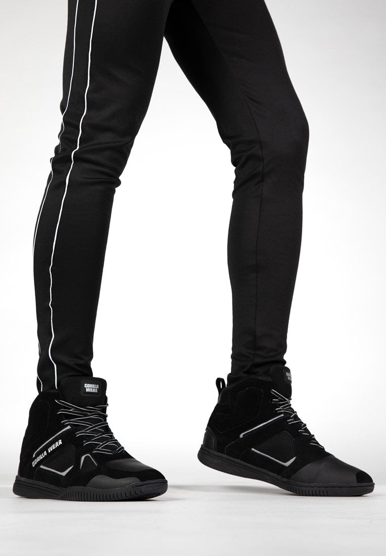 Gorilla Wear Troy High Tops Sportschoenen - Zwart/Grijs - Detail