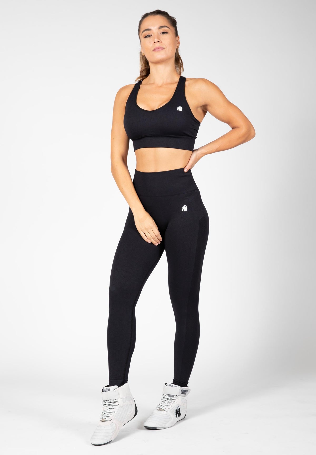 Gorilla Wear Hilton Seamless Legging - Zwart - Detail