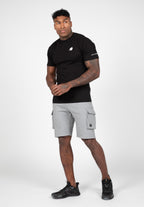 Gorilla Wear Hudson Cargo Sweat Shorts - Grijs Gemeleerd - Detail
