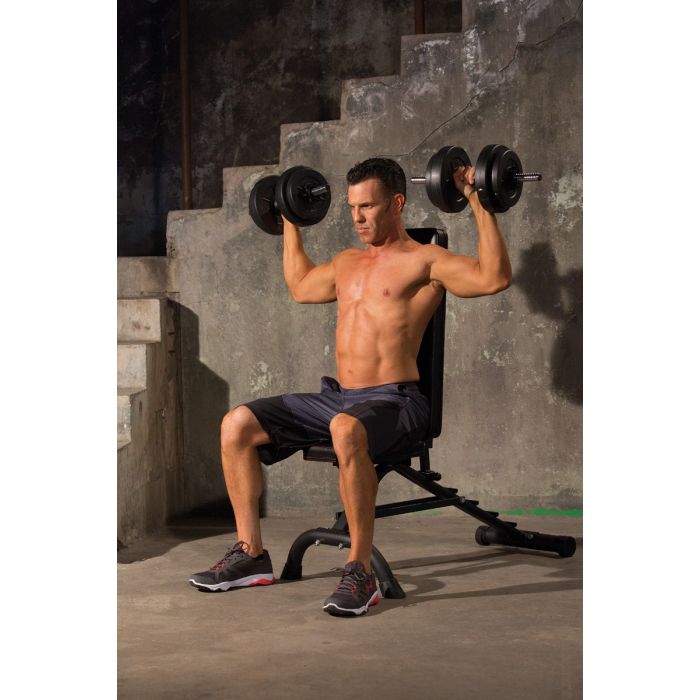 Iron Gym Halterschijven Set - 4 x 5 kg - 25 mm - Zwart - Detail