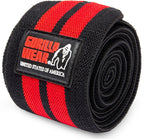 Gorilla Wear Knee Wraps - Zwart/Rood - Detail