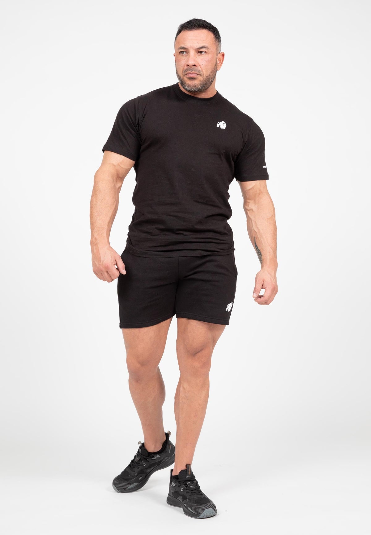Gorilla Wear Leon Sweat Shorts - Zwart - Detail