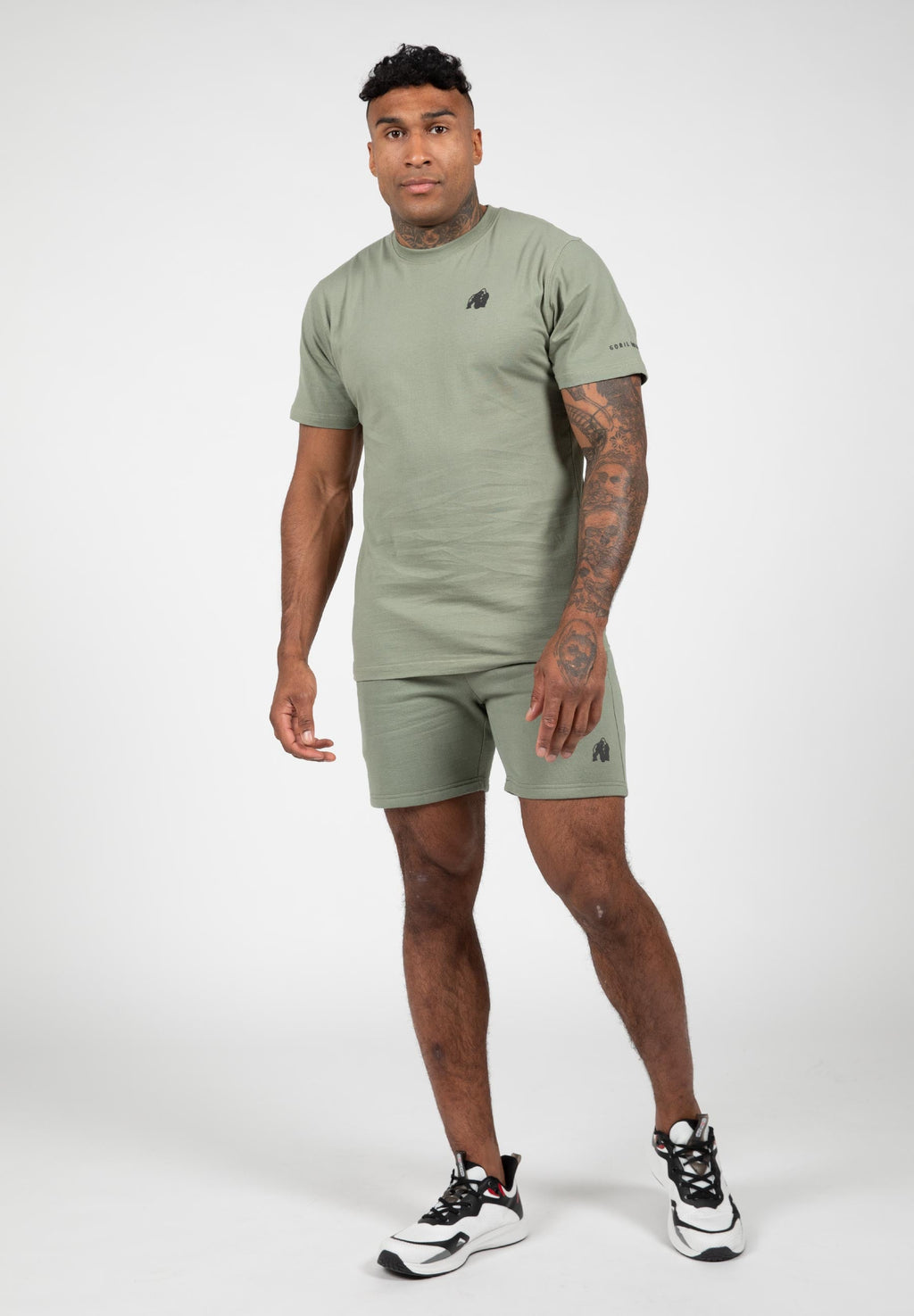 Gorilla Wear Leon T-shirt - Groen - Detail