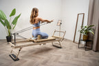 Mewave Pilates Reformer Pro Complete Set - Beige - Detail