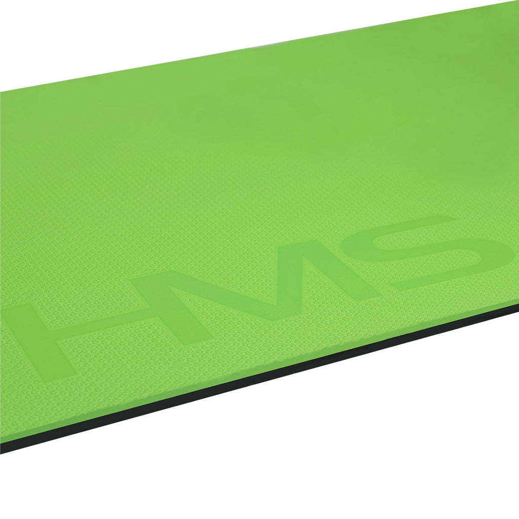 HMS Fitness Mat - Groen/Zwart - 15 mm - Detail