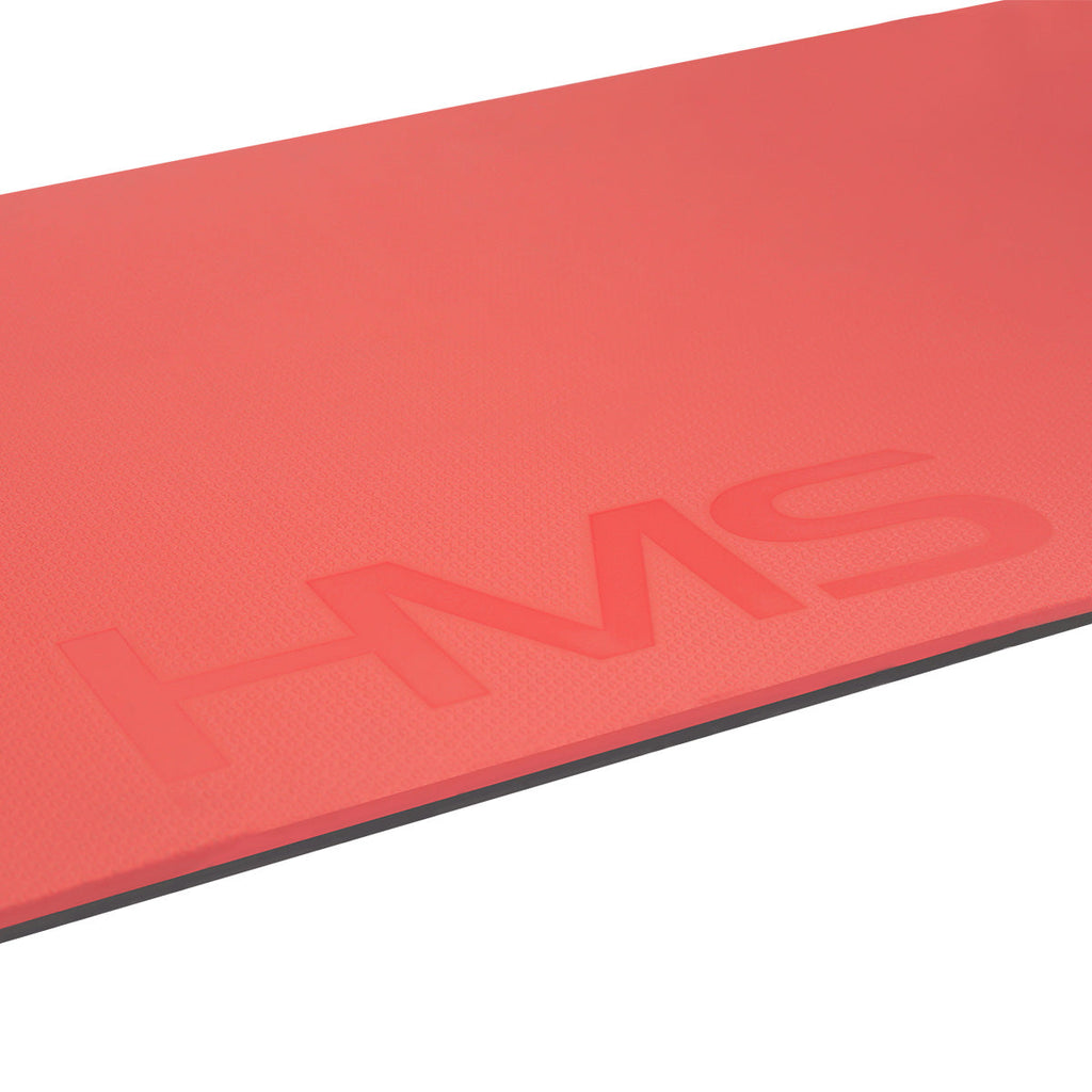 HMS Fitness Mat - Rood/Zwart - 15 mm - Detail