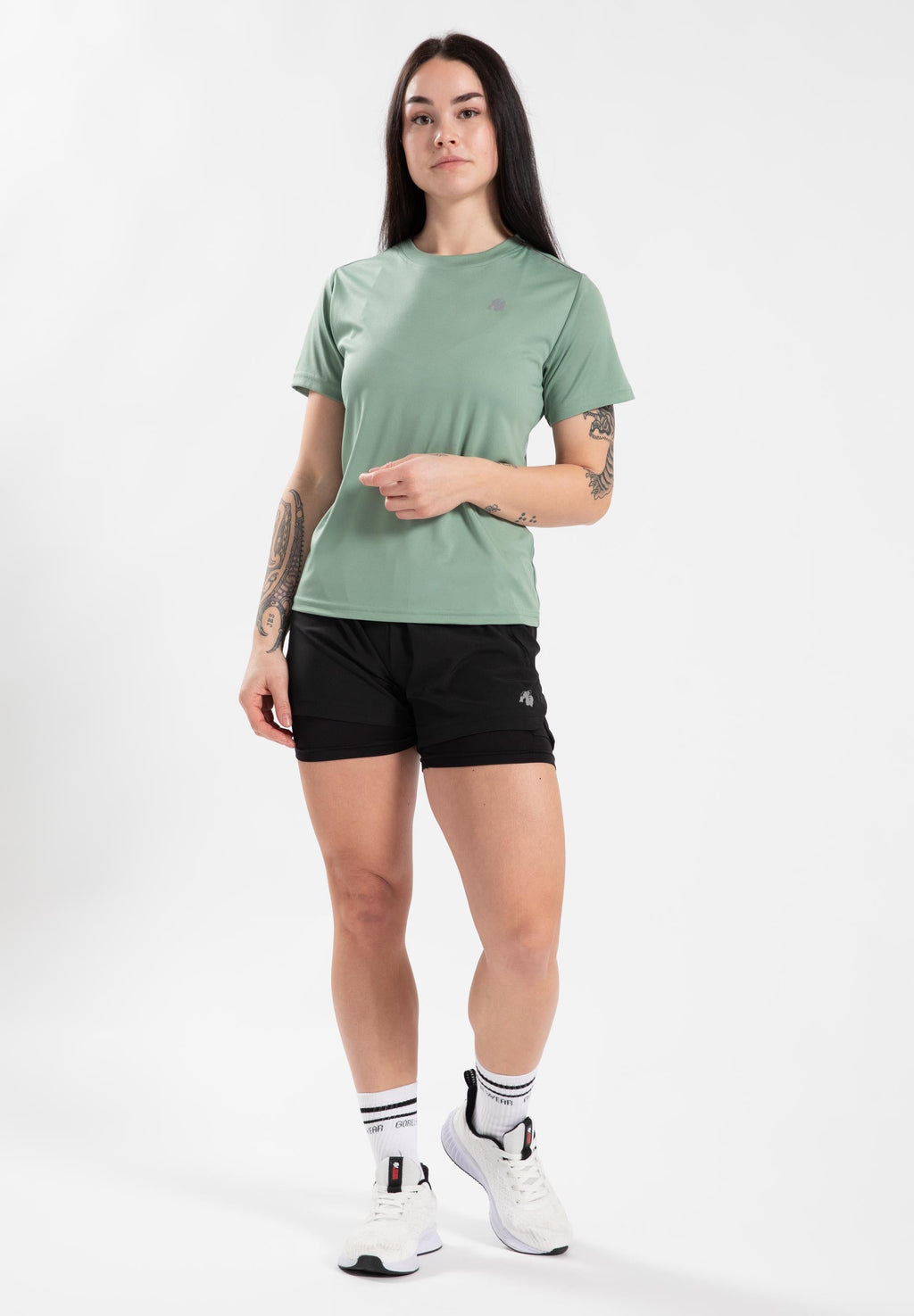 Gorilla Wear Mokena T-shirt - Groen - Detail