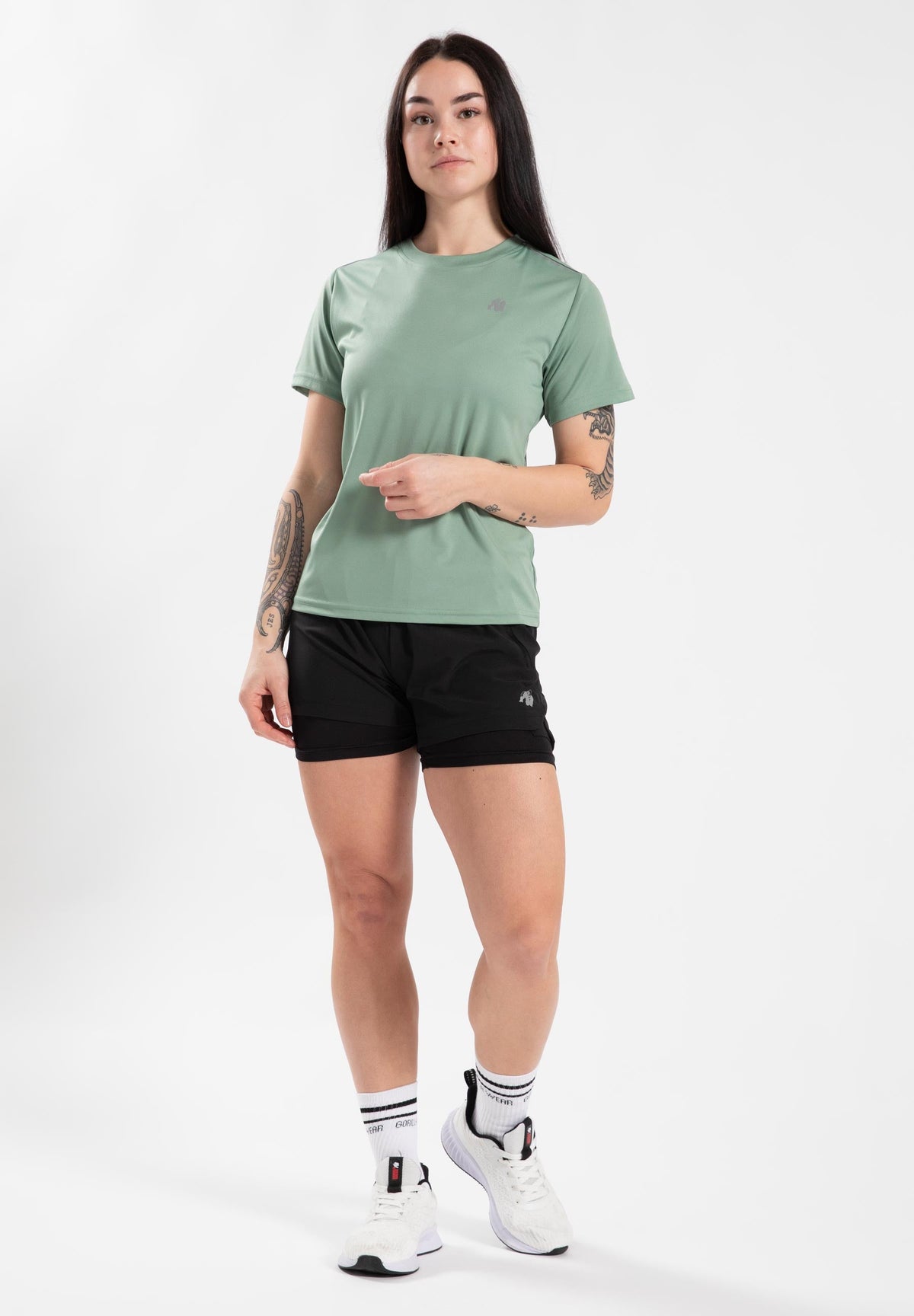 Gorilla Wear Mokena T-shirt - Groen - Detail