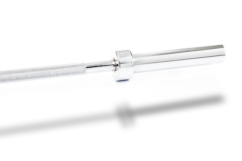 Muscle Power Olympische Halterstang - Chroom - 152 cm - Detail