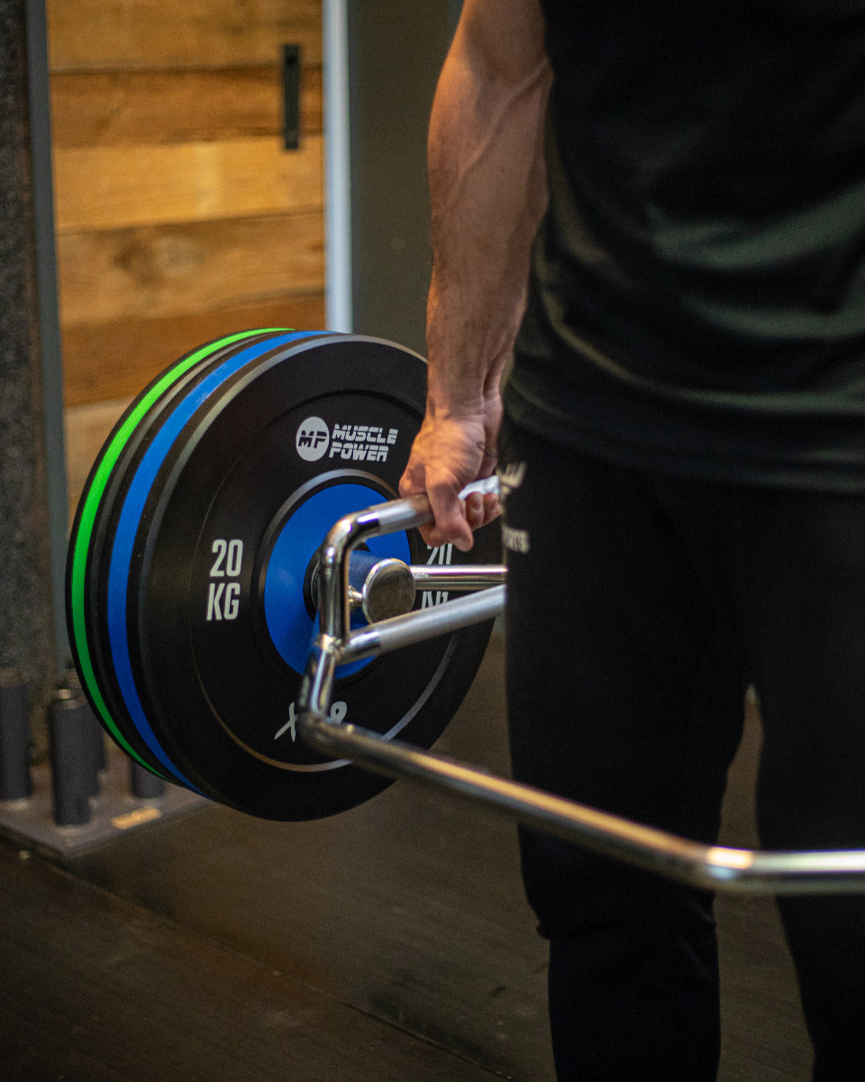 Muscle Power Bumper Plate Pro - Olympische Halterschijf 50 mm - 10 kg - Detail