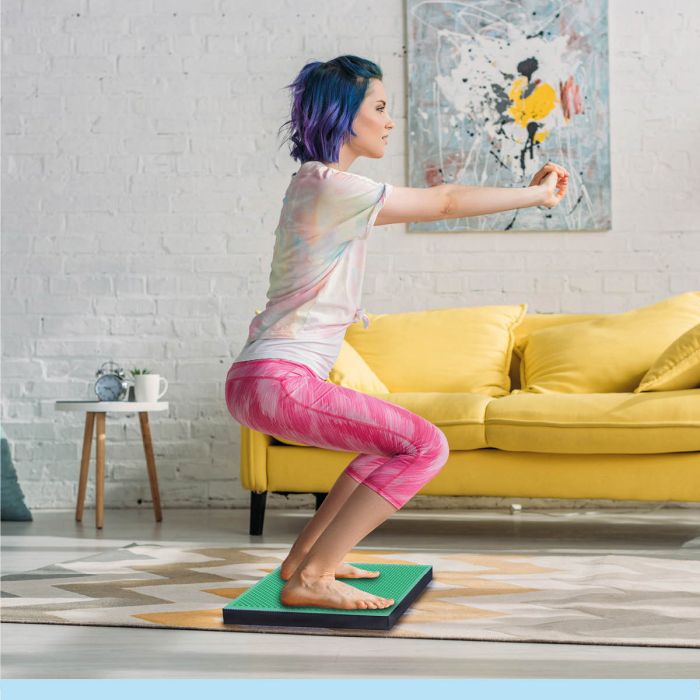 Orange Gym Spiky Balance Pad 2 in 1 - Groen/Zwart - Aanzicht