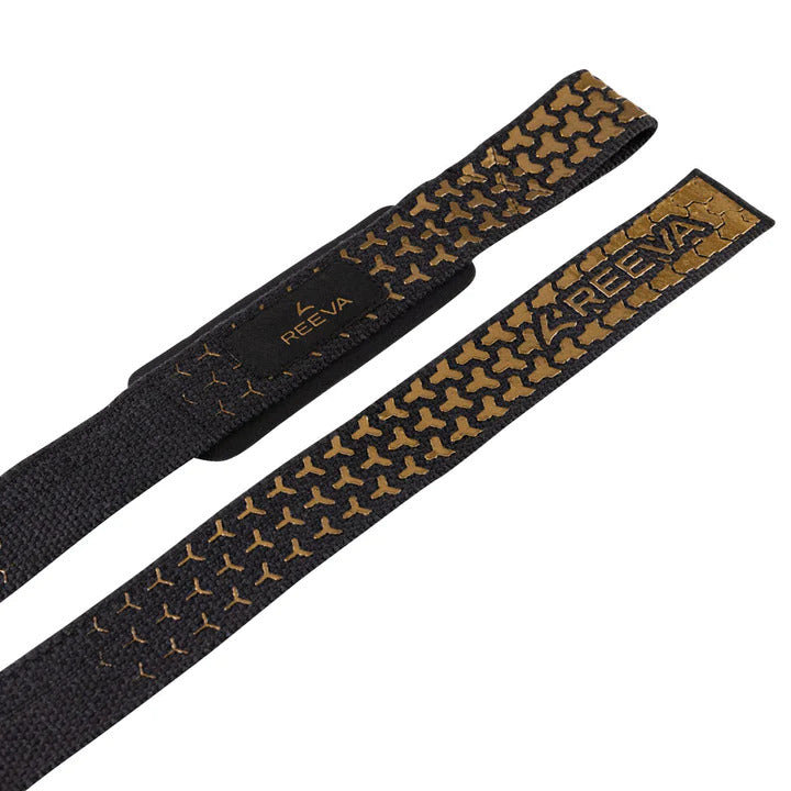 Reeva Lifting Straps Ultra Grip - Goud - Detailopname