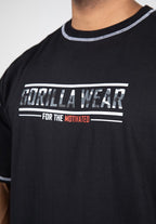 Gorilla Wear Saginaw Oversized T-shirt - Zwart - Detail