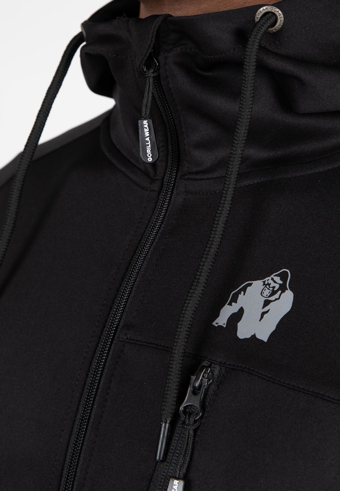 Gorilla Wear Scottsdale Trainingsjas - Zwart - Detail