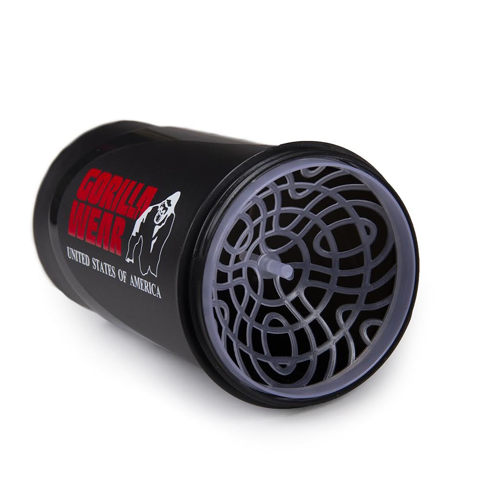 Gorilla Wear Wave Shake Beker - 600 ml - Zwart/Rood - Detail