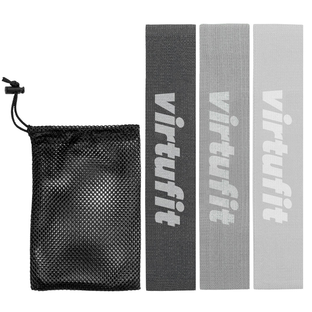 VirtuFit Mini Weerstandsbanden set - Katoen - 3 Stuks - Incl. Opbergtas - Detail