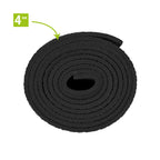 VirtuFit Premium Yogamat - 183 x 61 x 0,4 cm - Onyx Black - Detail