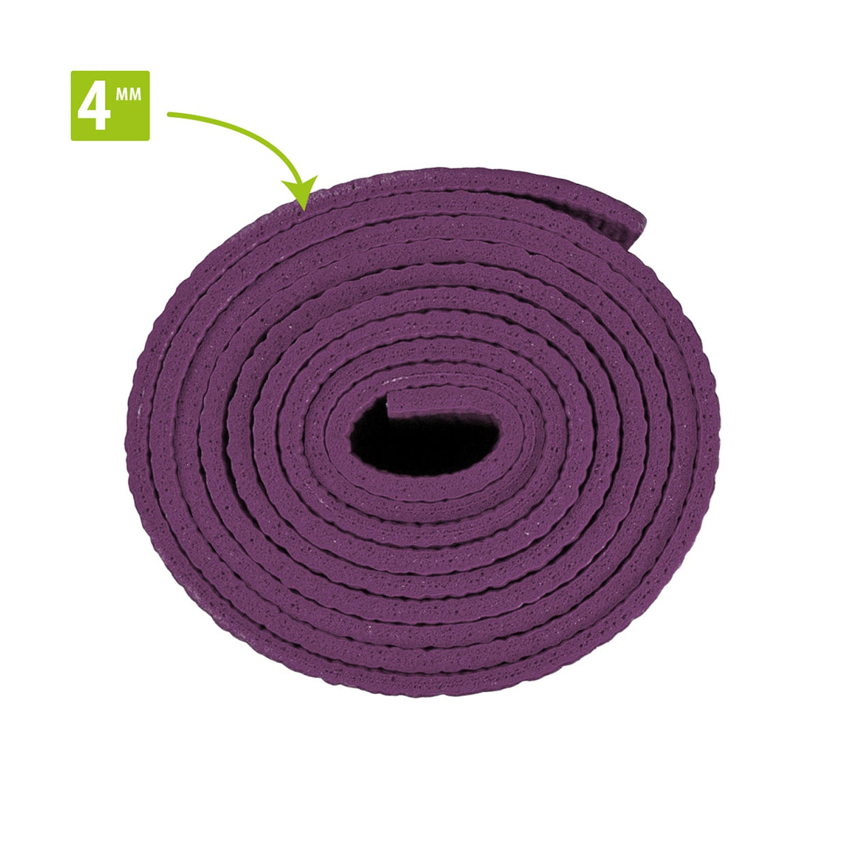 VirtuFit Premium Yogamat - 183 x 61 x 0,4 cm - Mulberry Leaf - Detail