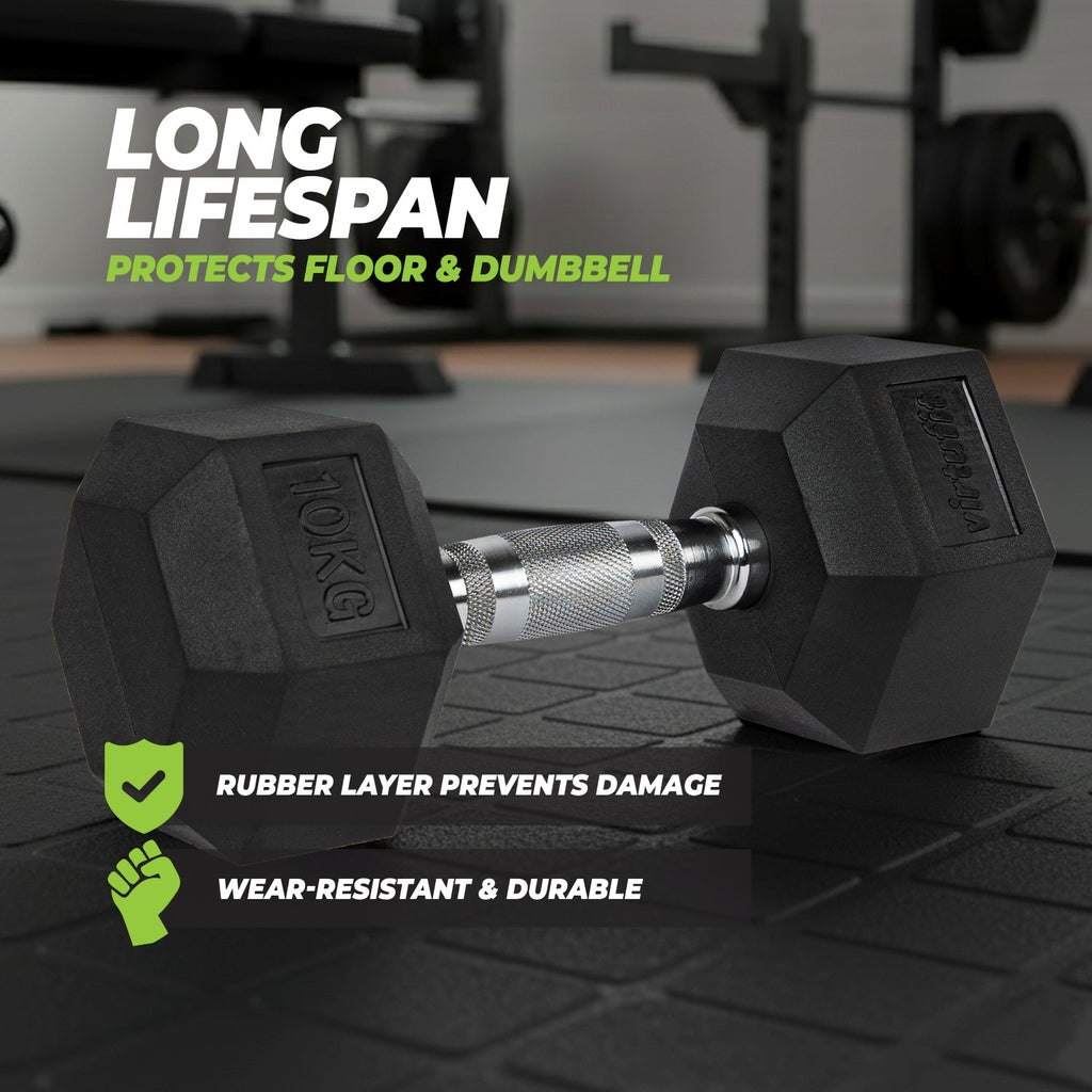 VirtuFit Hexa Dumbbell Pro Set - 2 x 6 kg - Detail