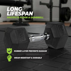 VirtuFit Hexa Dumbbell Pro Set - 2 x 32,5 kg - Detail