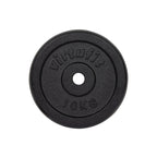 VirtuFit Gietijzeren Halterschijf - Halter gewicht - 30 mm - 15 kg - Zwart - Detail